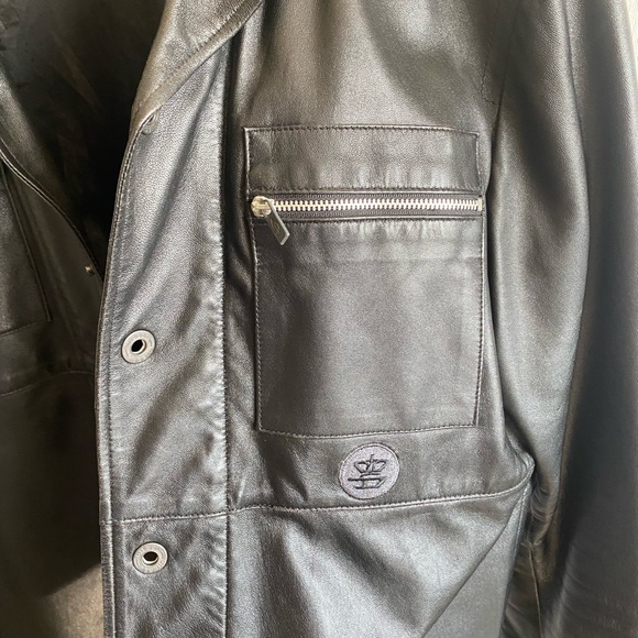 Black Diesel 100% Leather Jacket - Picture 4 of 5